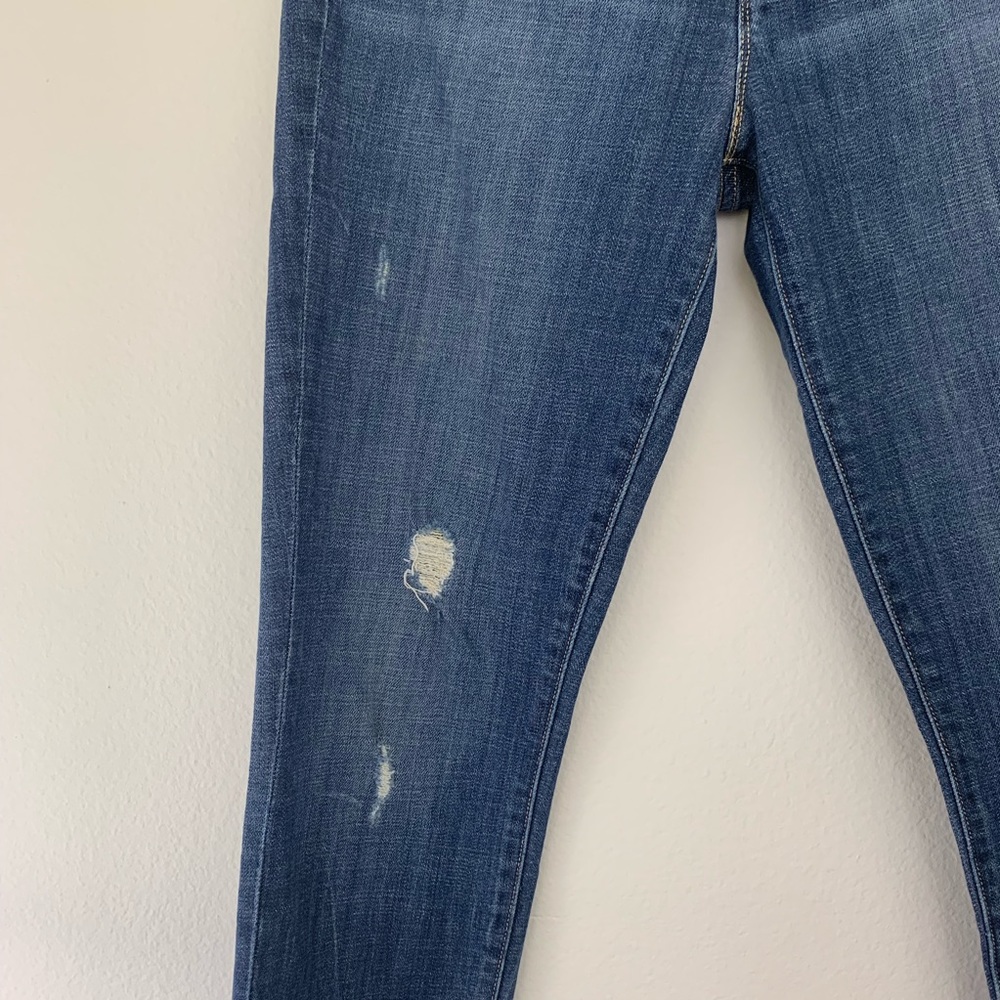 J Crew Stretch Distressed Ripped Jeans - Picture 3 of 8